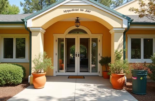 Exterior view of the Little Sprouts Learning centre building, showing a welcoming entrance.